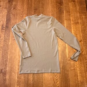 Tan Long Sleeve Mockneck top Athleta